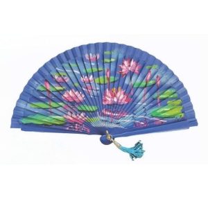 abanico-5114-pintado-mano-flor-acuatico-aire-distinto