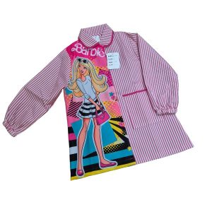 bata-colegio-infantil-barbie-raya-fucsia-botones