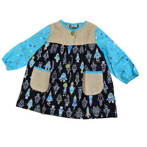 bata-escolar-infantil-cohete-florescente-merceria-sandra