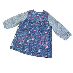bata-escolar-infantil-pajaros-azul-merceria-sandra-algodon