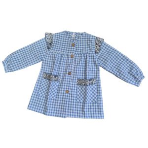 bata-escolar-infantil-celeste-vichy-flores-merceria-sandra