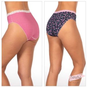 Bragas Pink Dalia tiro bajo Janira vista trasera