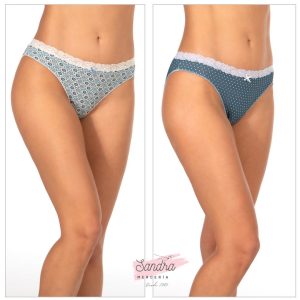 Tangas Bleu Bella Janira de viscosa pack de 2
